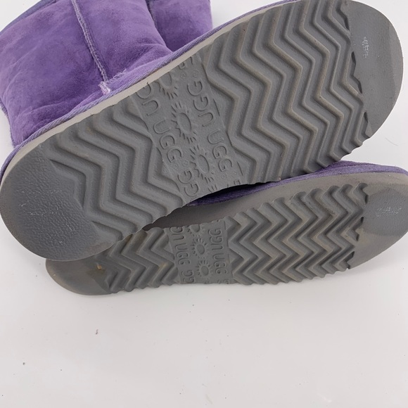 Ugg Classic Tall Purple Sheepskin Boots Size 8 - Picture 7 of 8